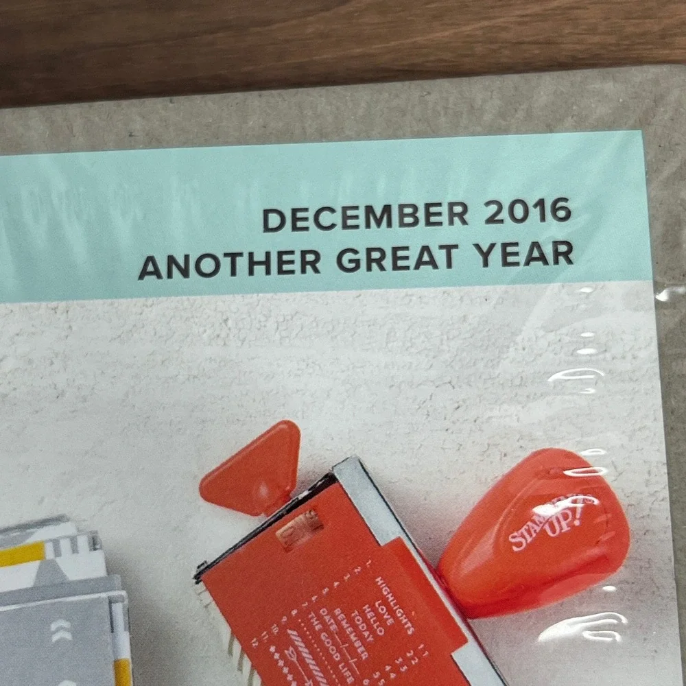 Stampin Up Paper Pumpkin Scrapbook Kit Dec 2016 Another Great Year Grey Red NEW